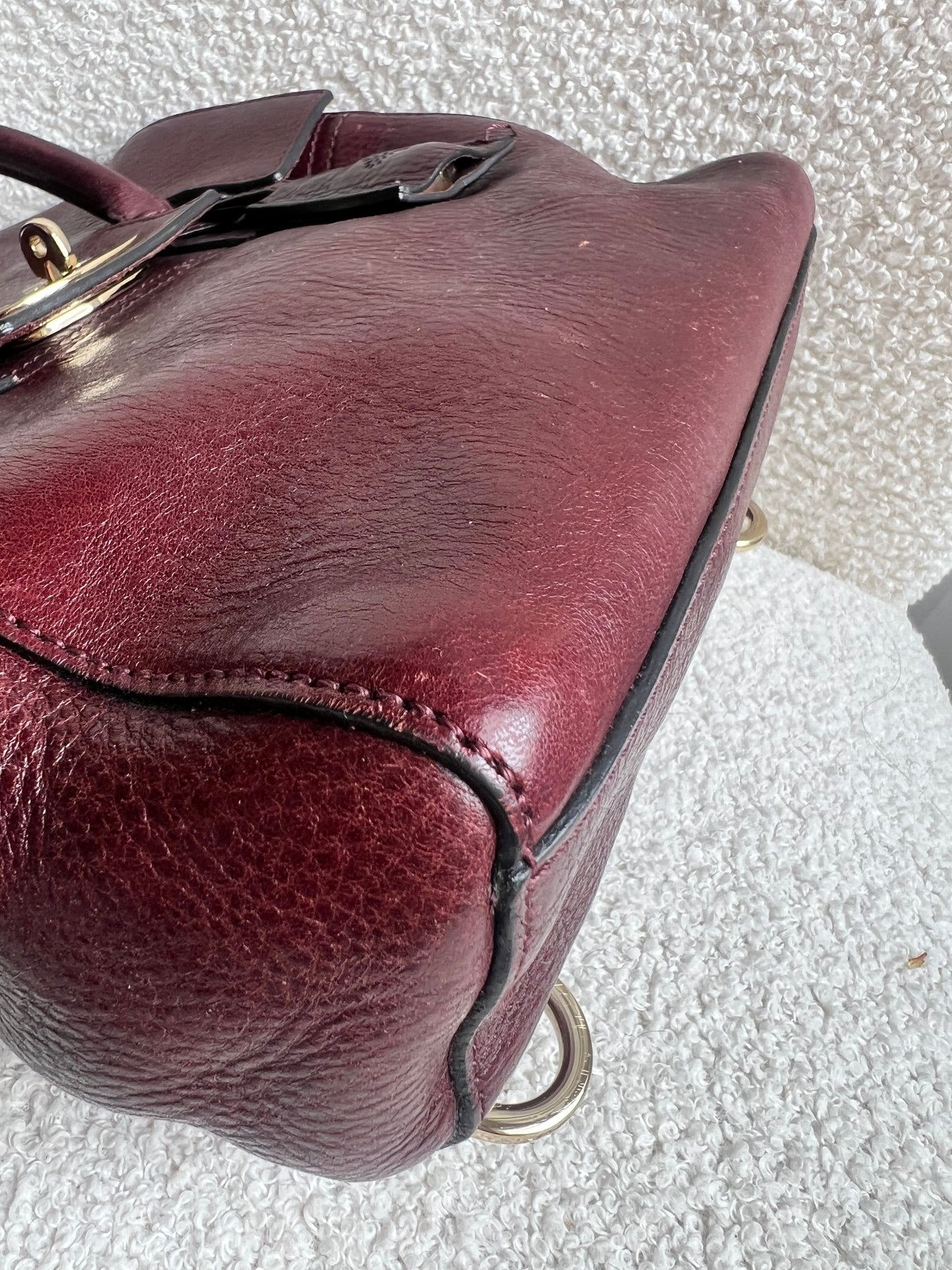 Mulberry Oxblood Mini Cara Backpack (RRP £850)