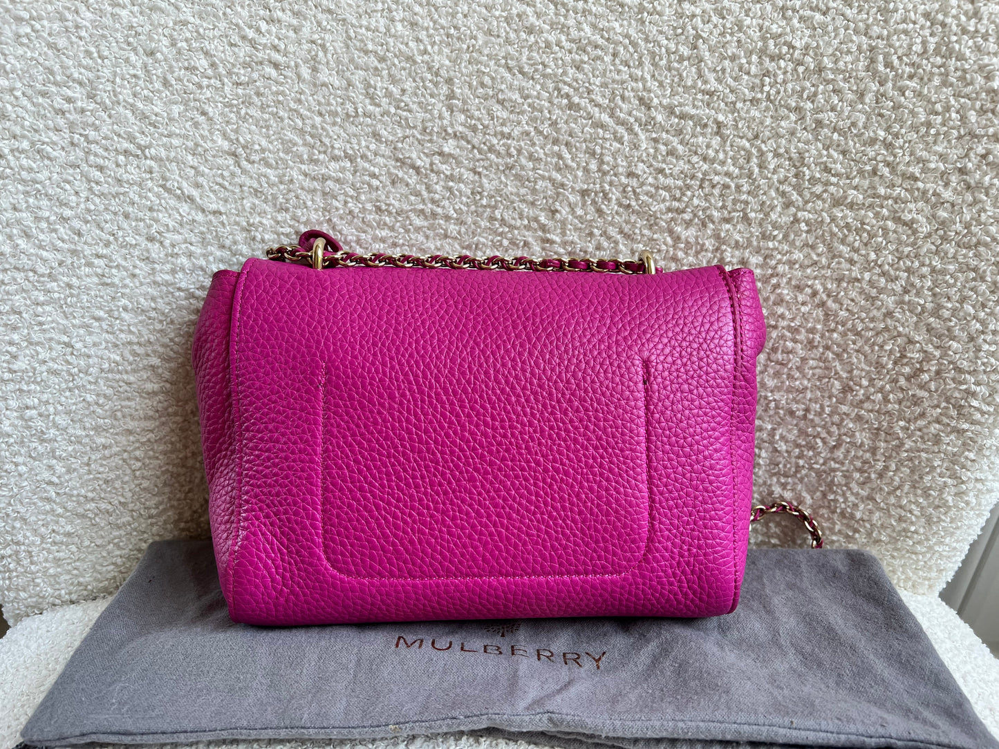 Mulberry Regular Lily in Mulberry Pink Heavy Grain (RRP £995)