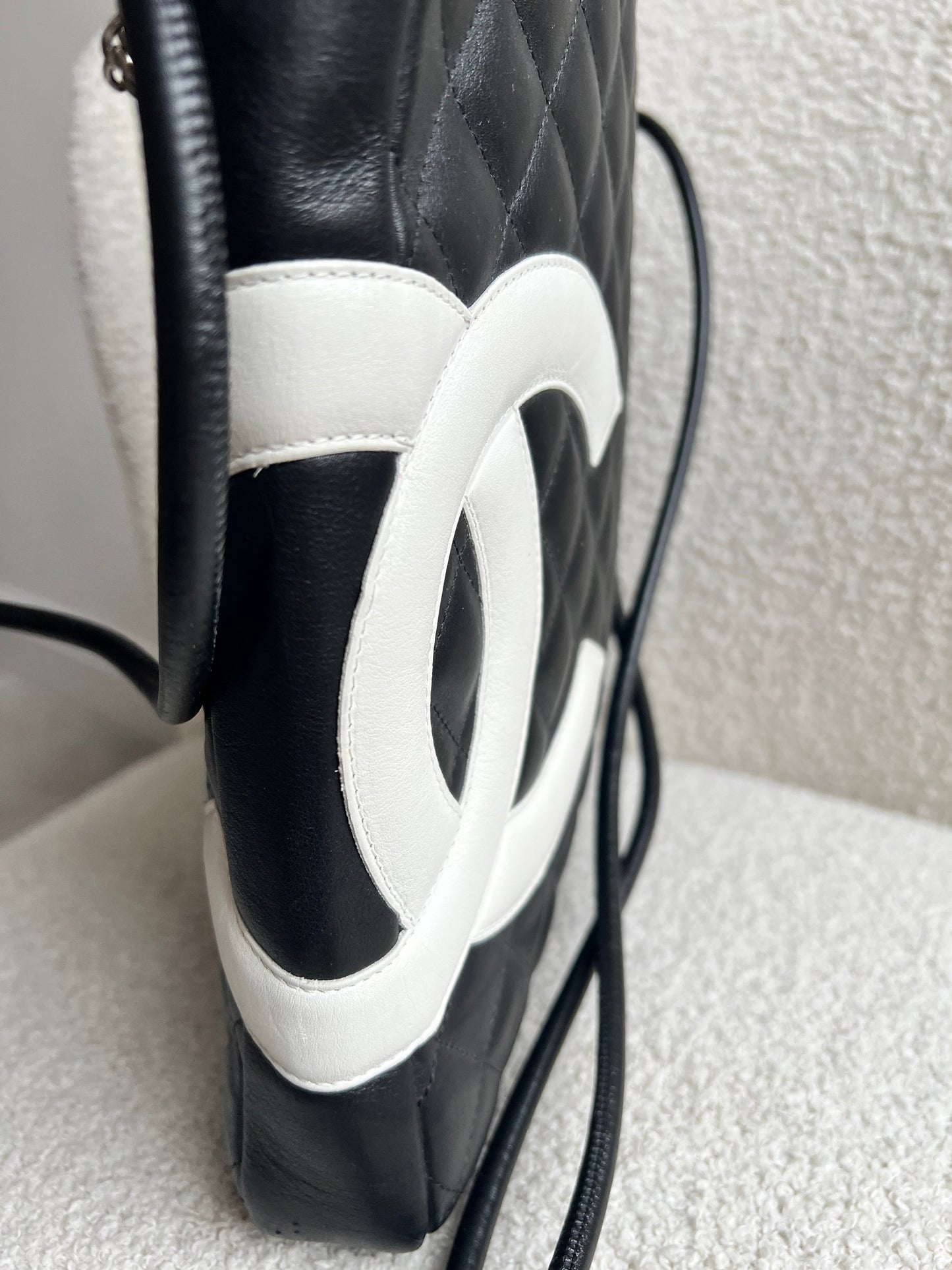 Chanel Black and White Cambon Line Large Crossbody