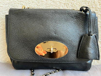 Mulberry Black Regular Lily with Gold Hardware (RRP £995)