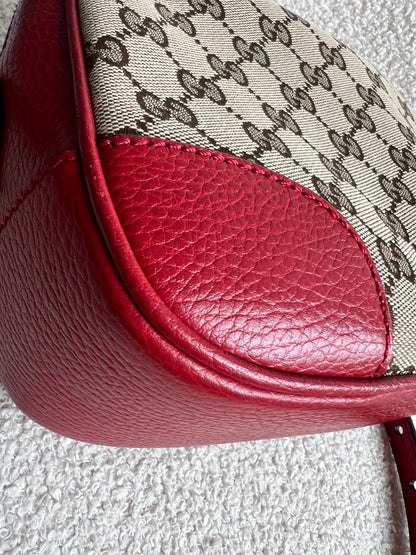 Gucci Bree GG Canvas Red Small Messenger Bag