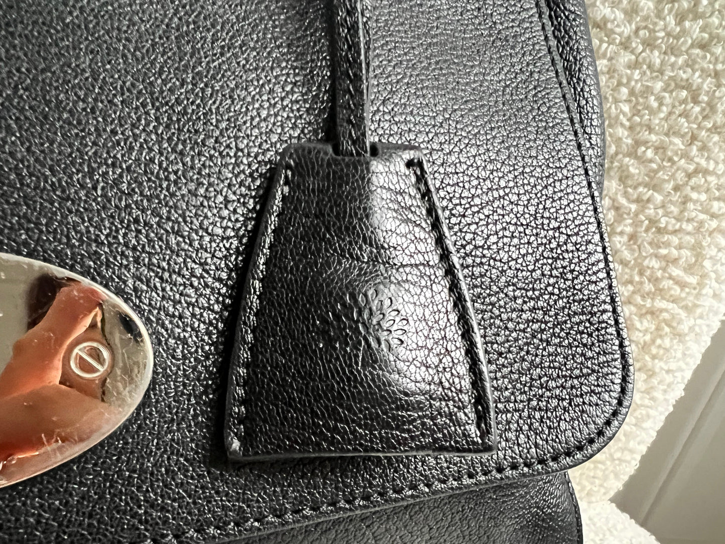 Mulberry Black Medium Lily with Silver Hardware (RRP £1095)