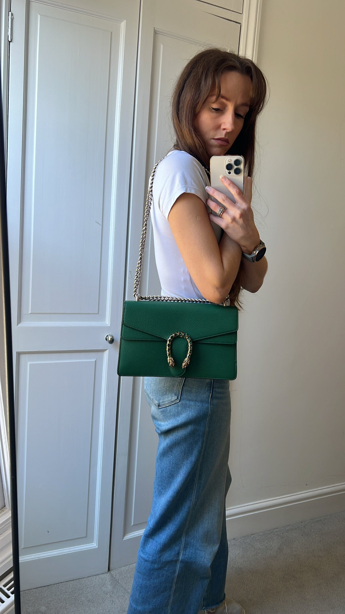Gucci Dionysus GG Green Small Shoulder Bag (RRP £2,670)