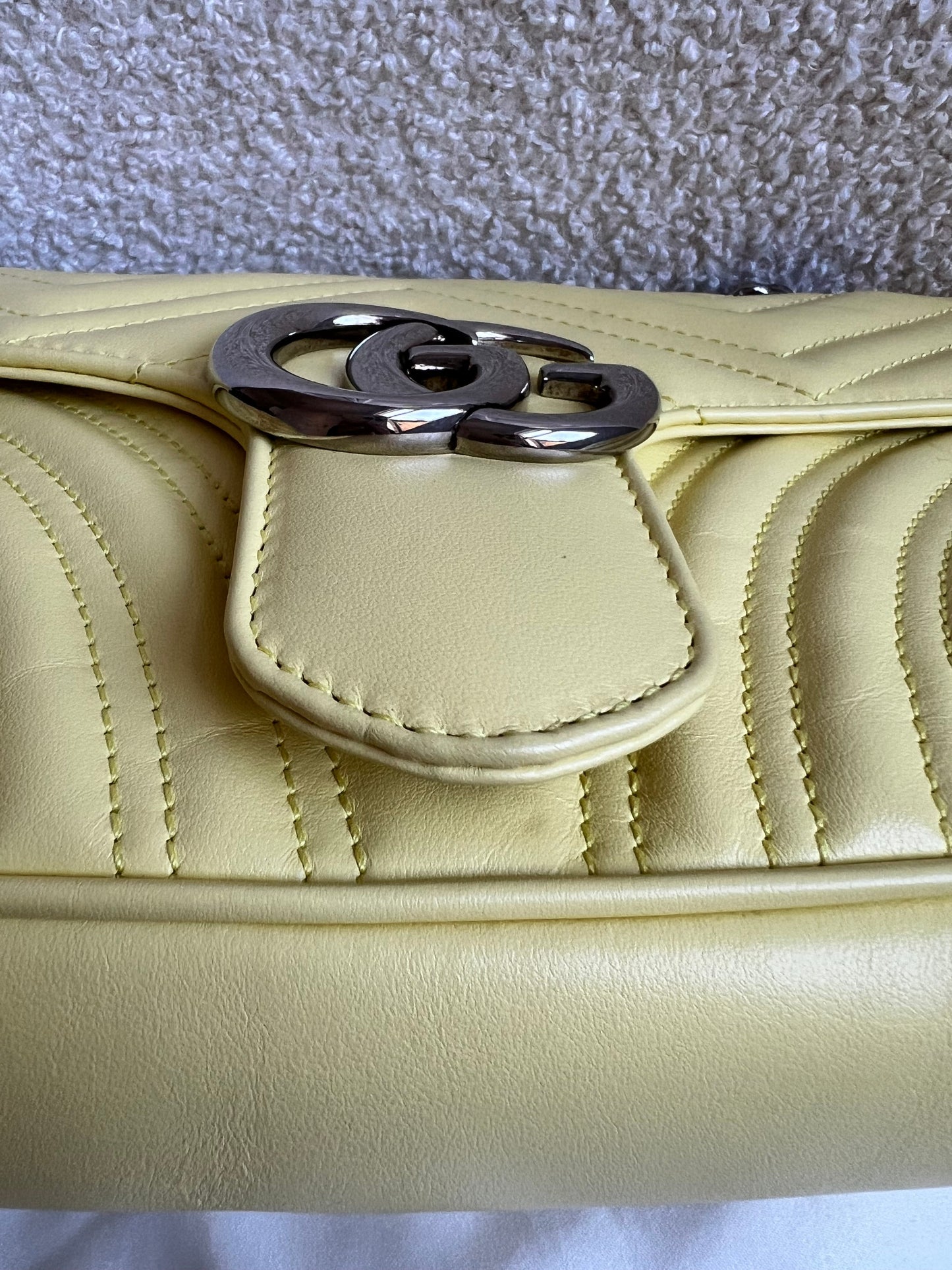 Gucci GG Yellow Marmont Small Shoulder Bag (RRP £2070)