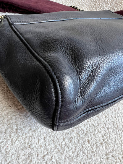 Mulberry Small Black Margaret Shoulder Bag with Small Purse