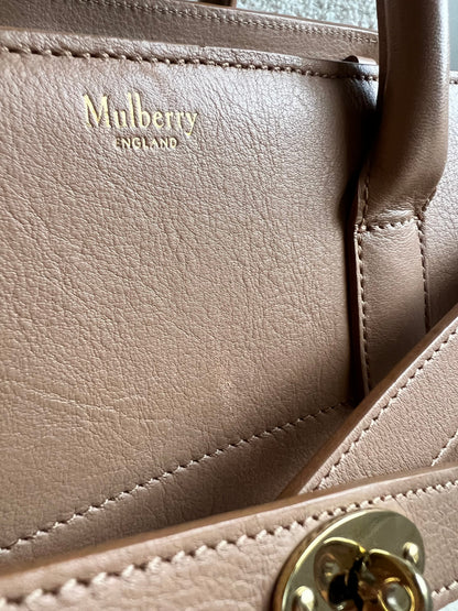 Mulberry Light Salmon Small Zipped Bayswater (RRP £1,245)
