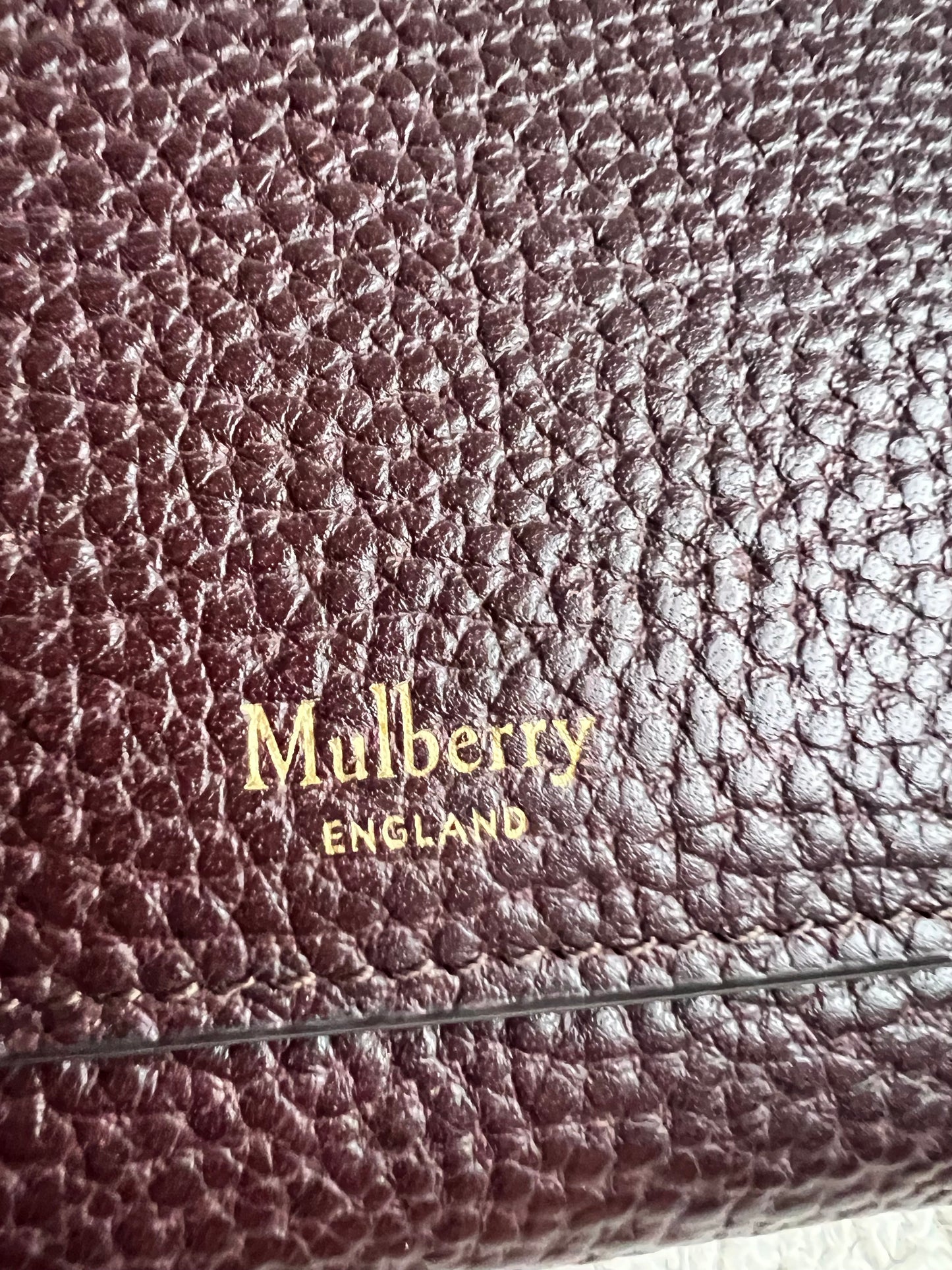 Mulberry Oxblood Continental Wallet (RRP £375)