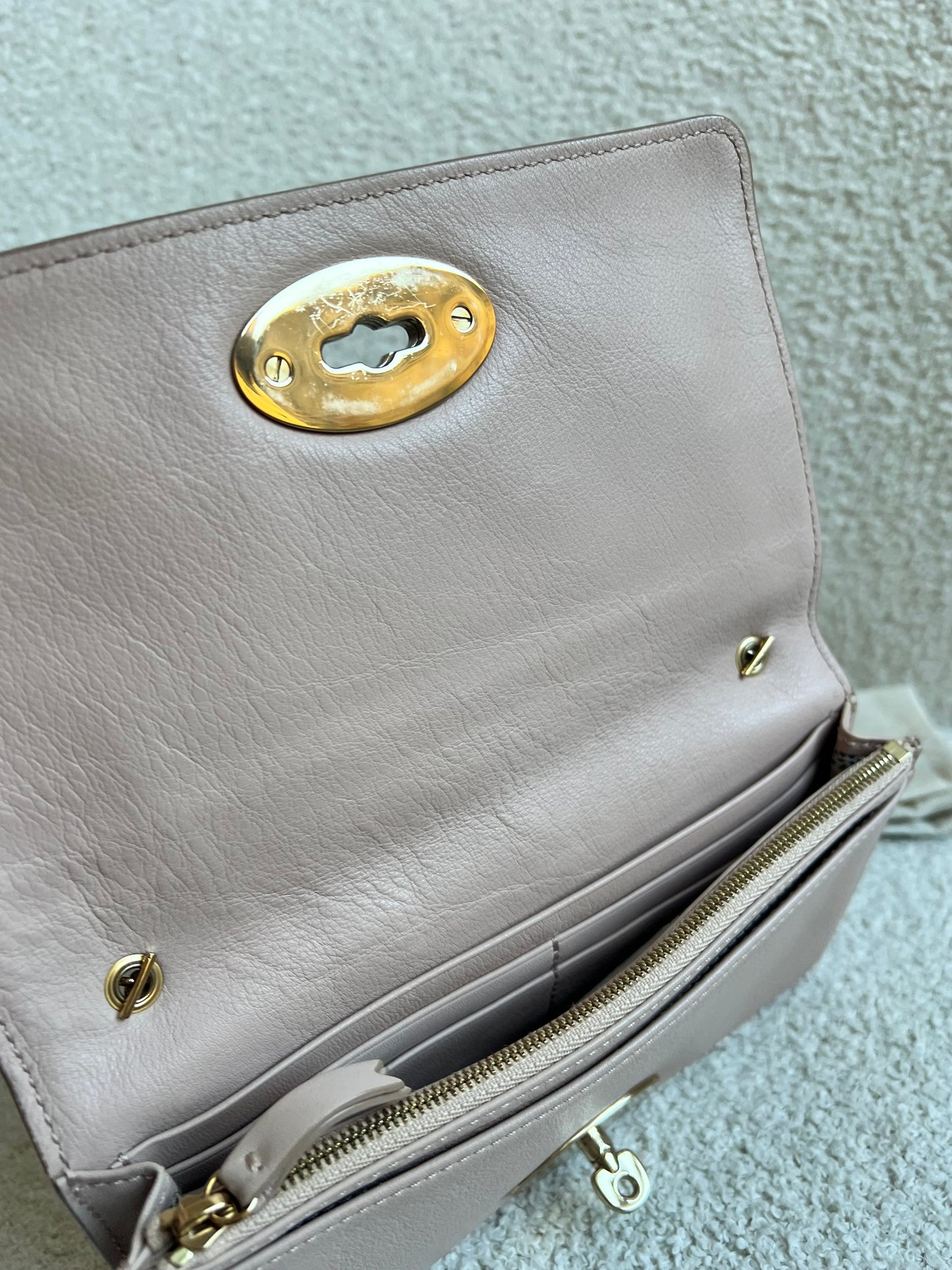 Mulberry Ballet Pink Bayswater Clutch (RRP £495)