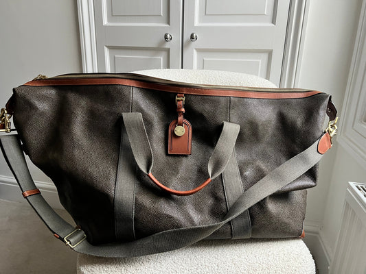 Mulberry Large Clipper Bag in Mole Cognac Scotchgrain (RRP £995)