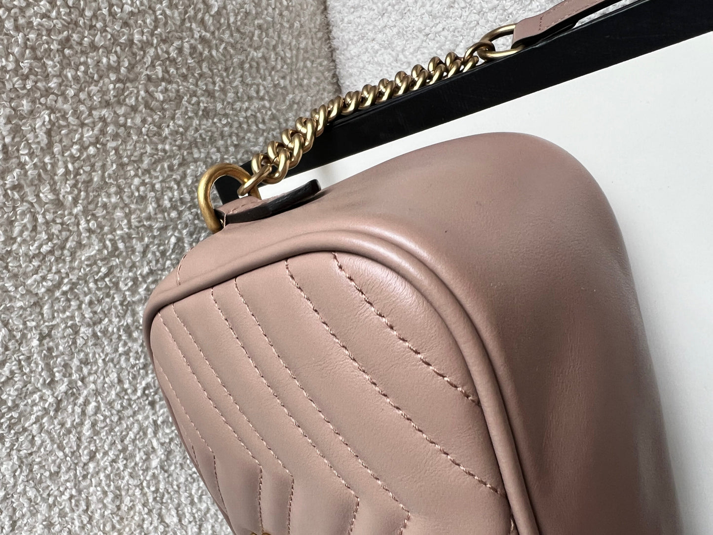 Gucci GG Marmont Dusty Pink Small Shoulder Bag (RRP £1440)