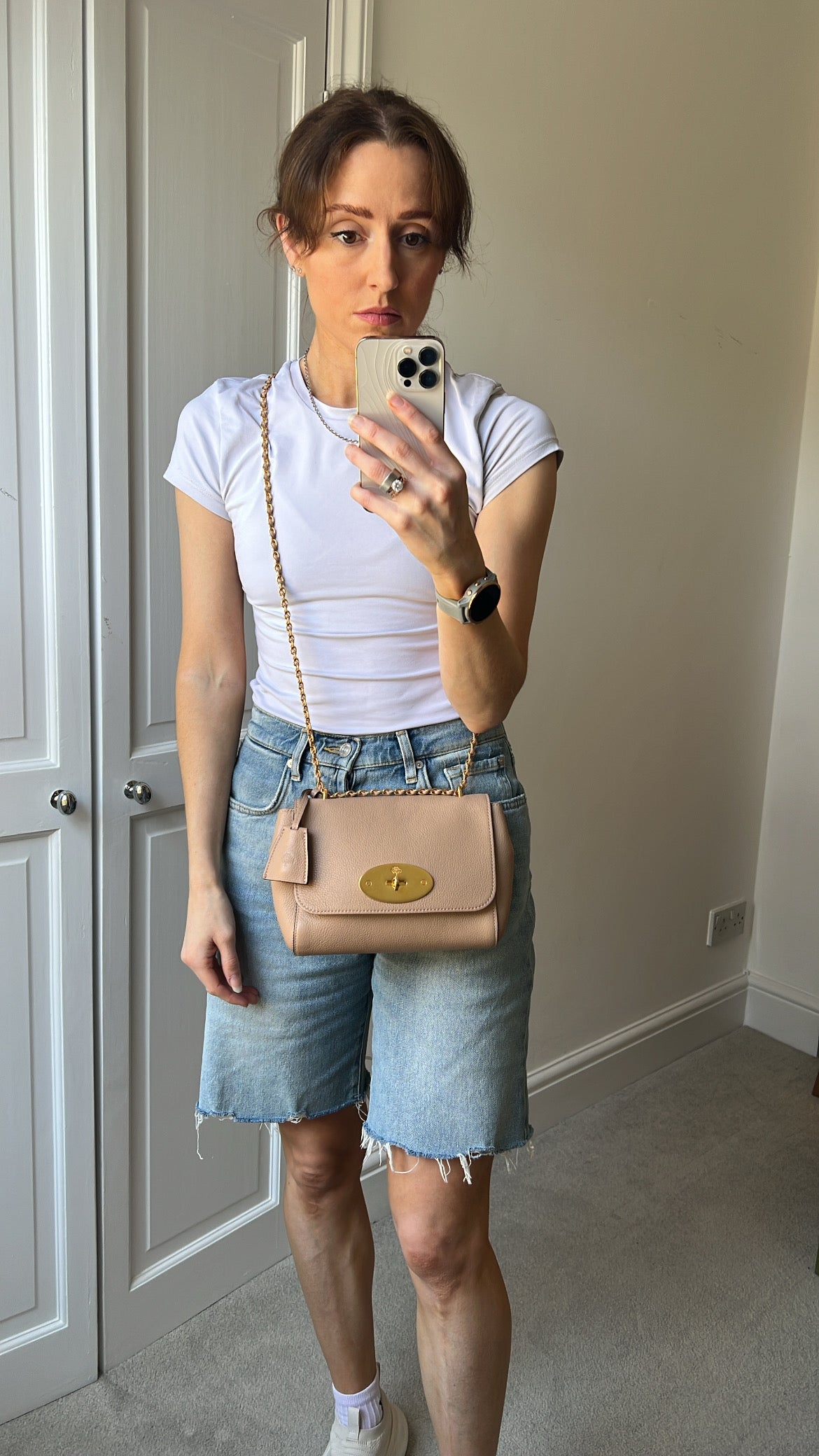 Mulberry Rosewater Regular Lily with Gold Hardware (RRP £995)