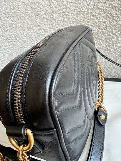 Gucci GG Black Marmont Mini Shoulder Bag (RRP £1,360)