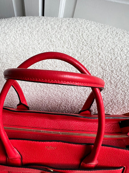 Mulberry Fiery Red Zipped Bayswater (RRP £1,350)