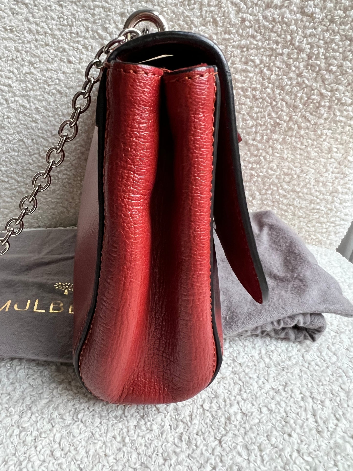 Mulberry Rust Regular Lily with Silver Hardware