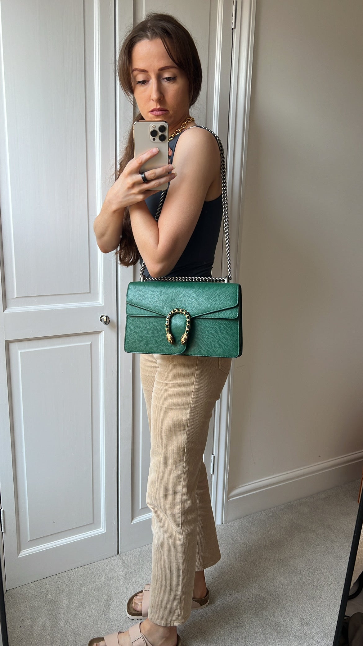 Gucci Dionysus GG Green Small Shoulder Bag (RRP £2,670)