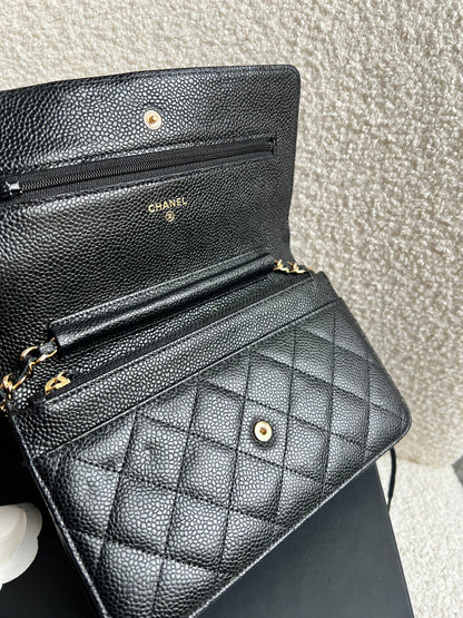 Chanel Black Caviar Wallet on Chain (RRP £2,930)