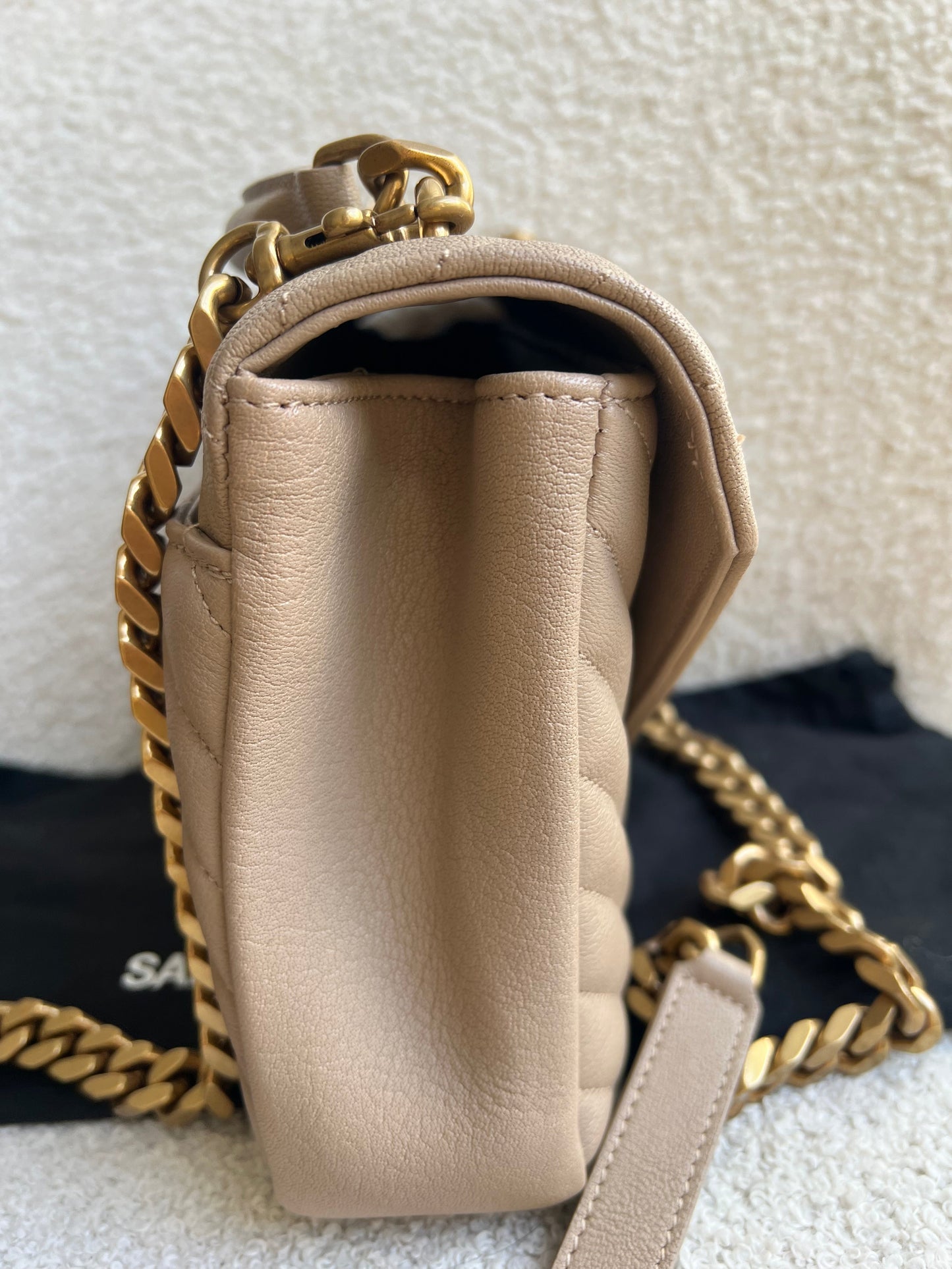 Yves Saint Laurent (YSL) Beige Medium College (£2000)