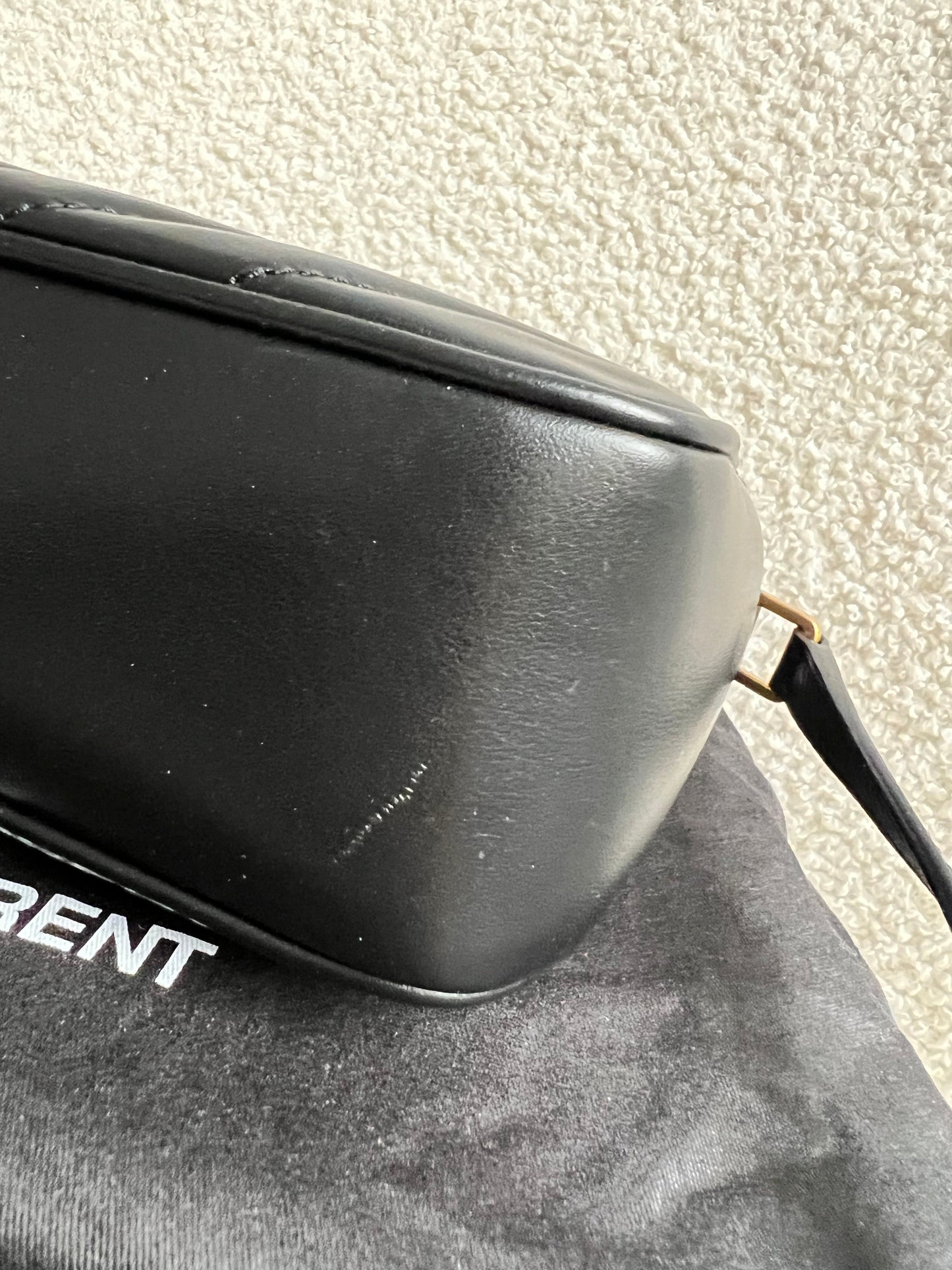 Yves Saint Laurent (YSL) Black Lou Camera Bag (RRP £1,350)