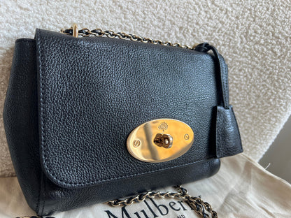 Mulberry Black Regular Lily with Gold Hardware (RRP £995)