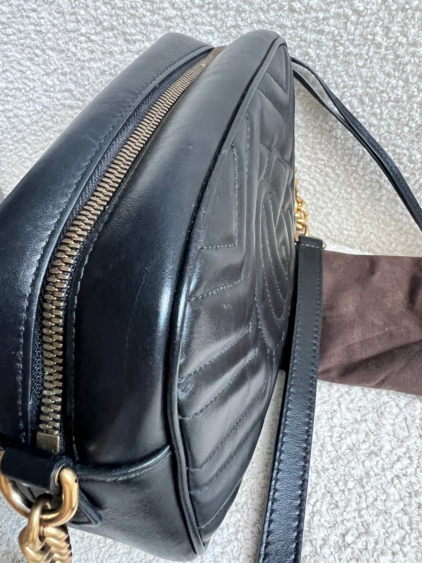 Gucci GG Black Marmont Small Shoulder Bag (RRP £1440)