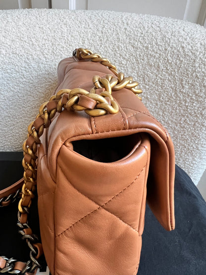 Chanel Small 19 in Caramel Lambskin (RRP £5,590)