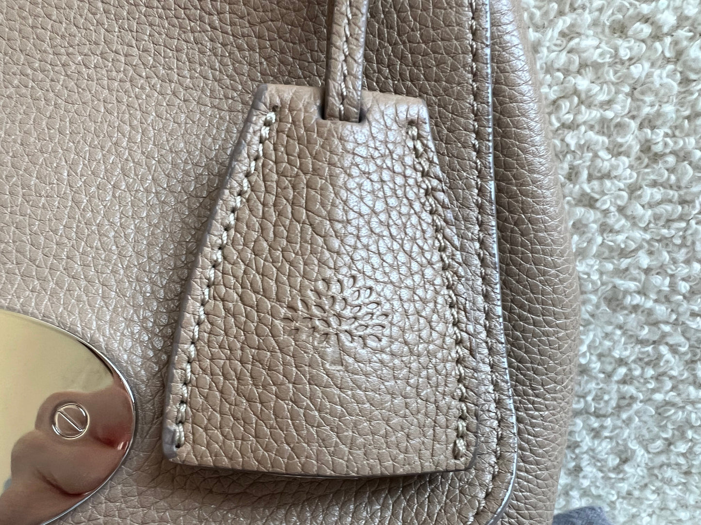Mulberry Mushroom Grey Regular Lily with Silver Hardware (RRP £995)