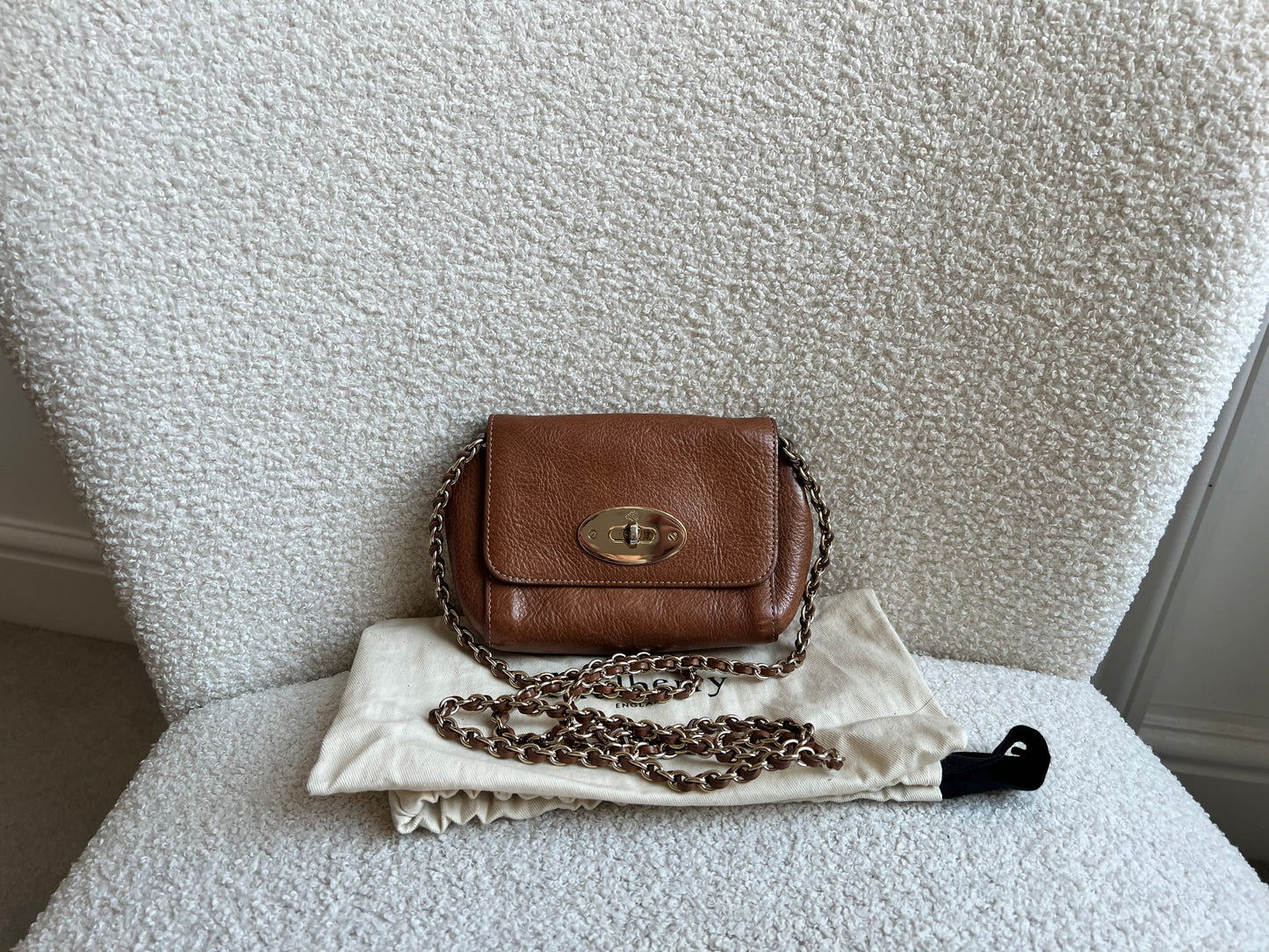 Mulberry Oak Mini Lily with Gold Hardware