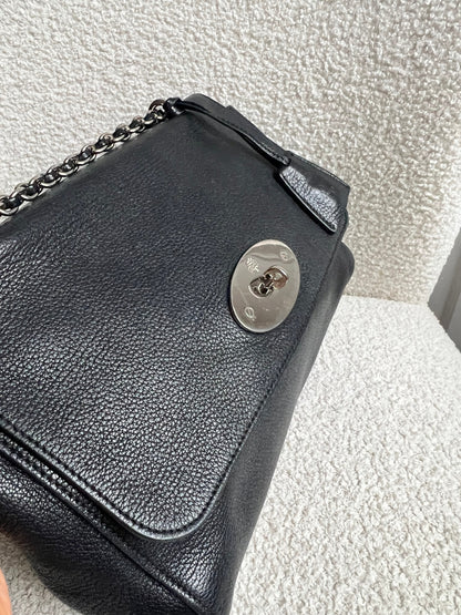Mulberry Black Medium Lily with Silver Hardware (RRP £1095)