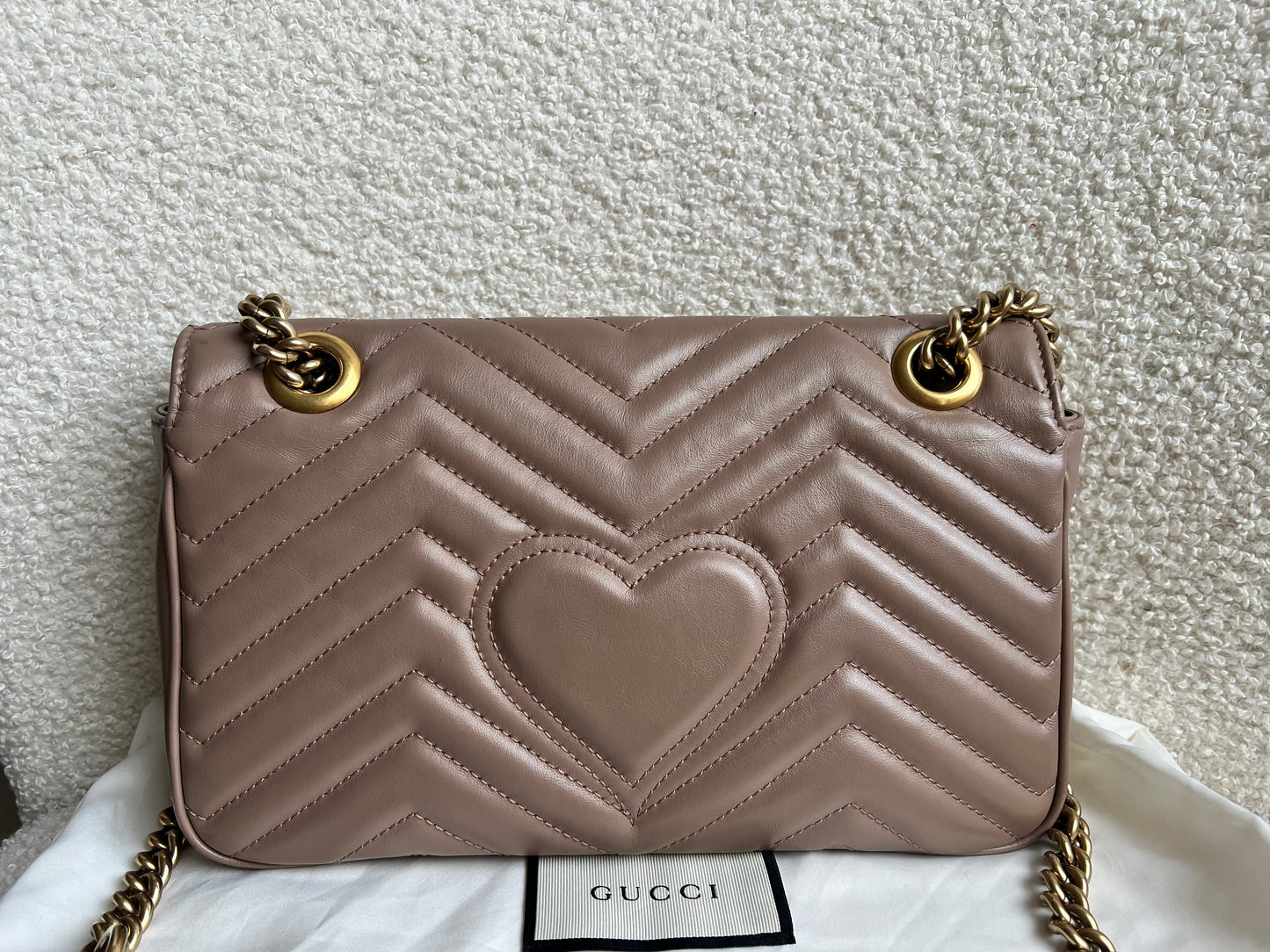 Gucci GG Dusty Pink Marmont Small Shoulder Bag (RRP £2070)