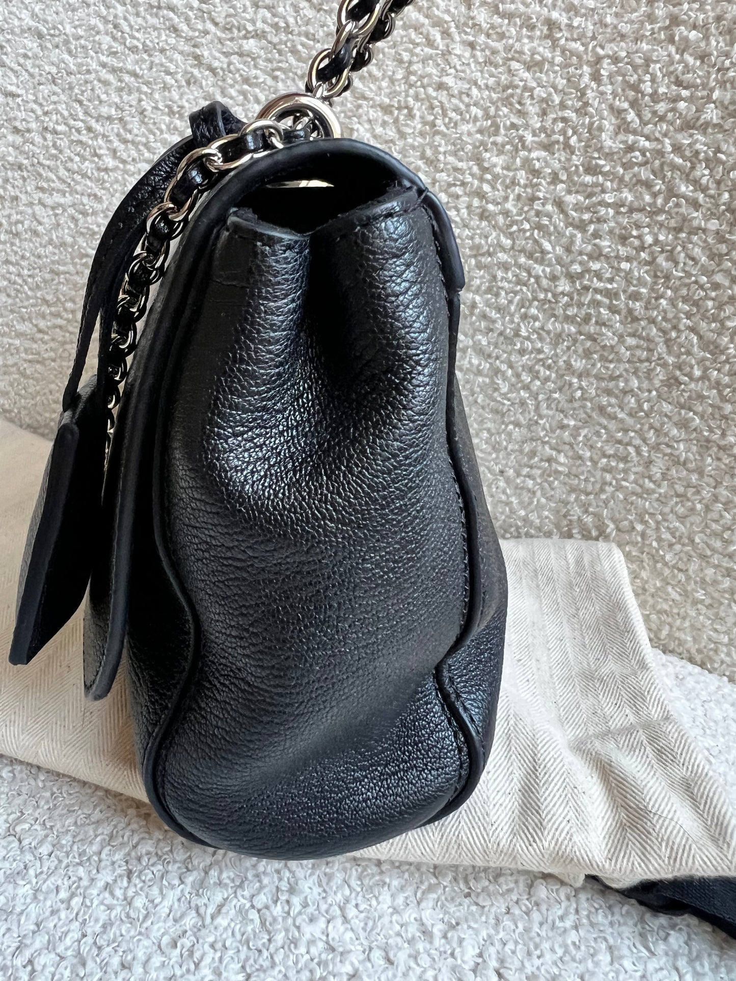 Mulberry Black Regular Lily with Silver Hardware (RRP £995)