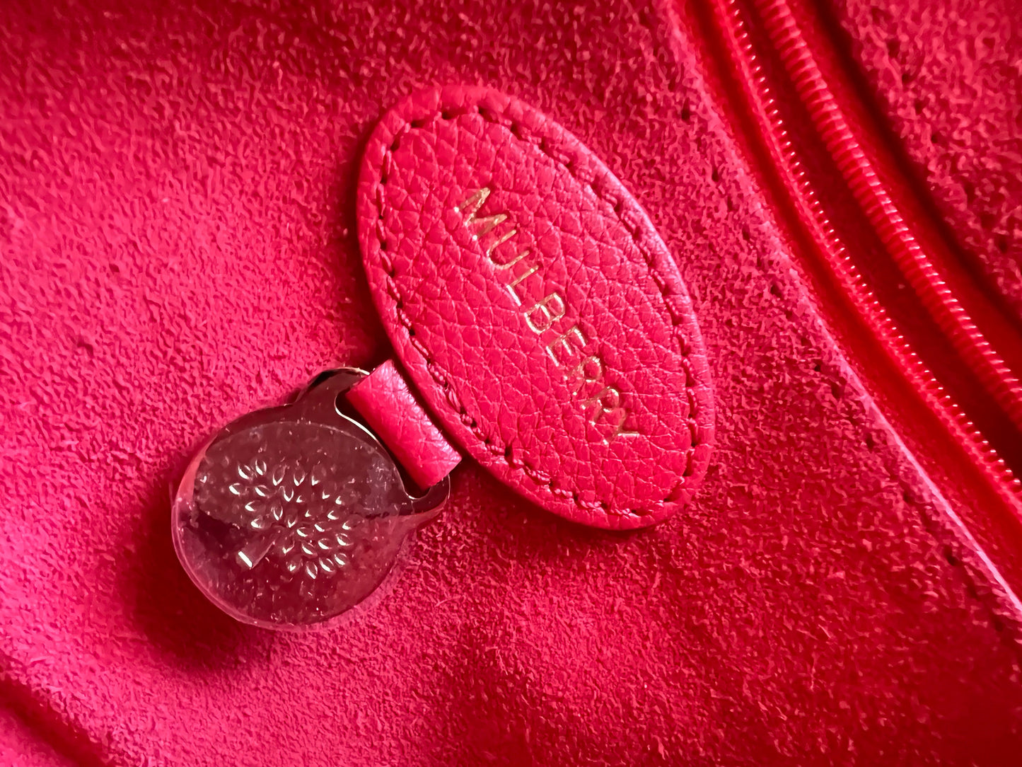 Mulberry Hibiscus Red Regular Lily with Gold Hardware (RRP £995)