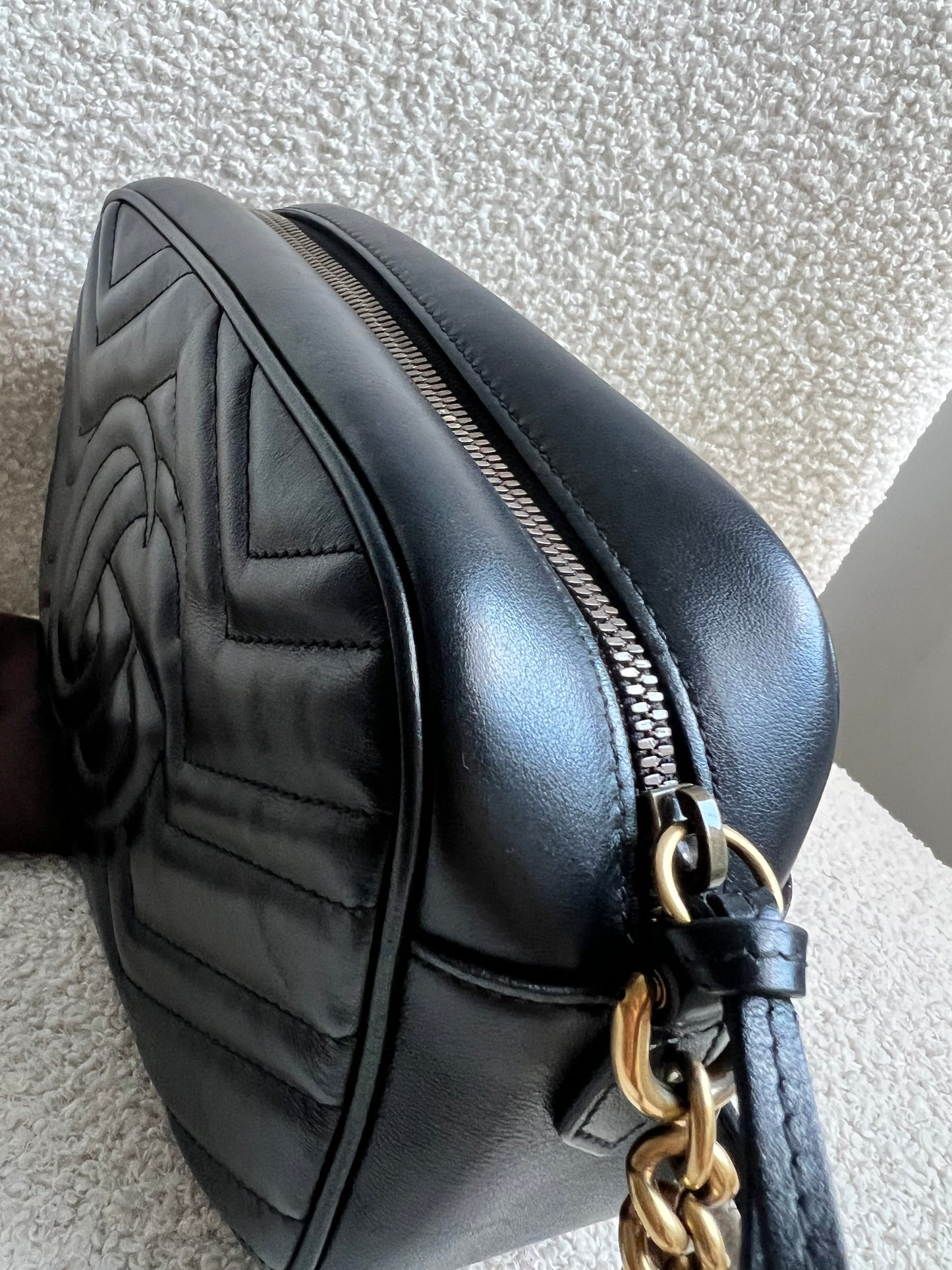 Gucci GG Black Marmont Small Shoulder Bag (RRP £1440)