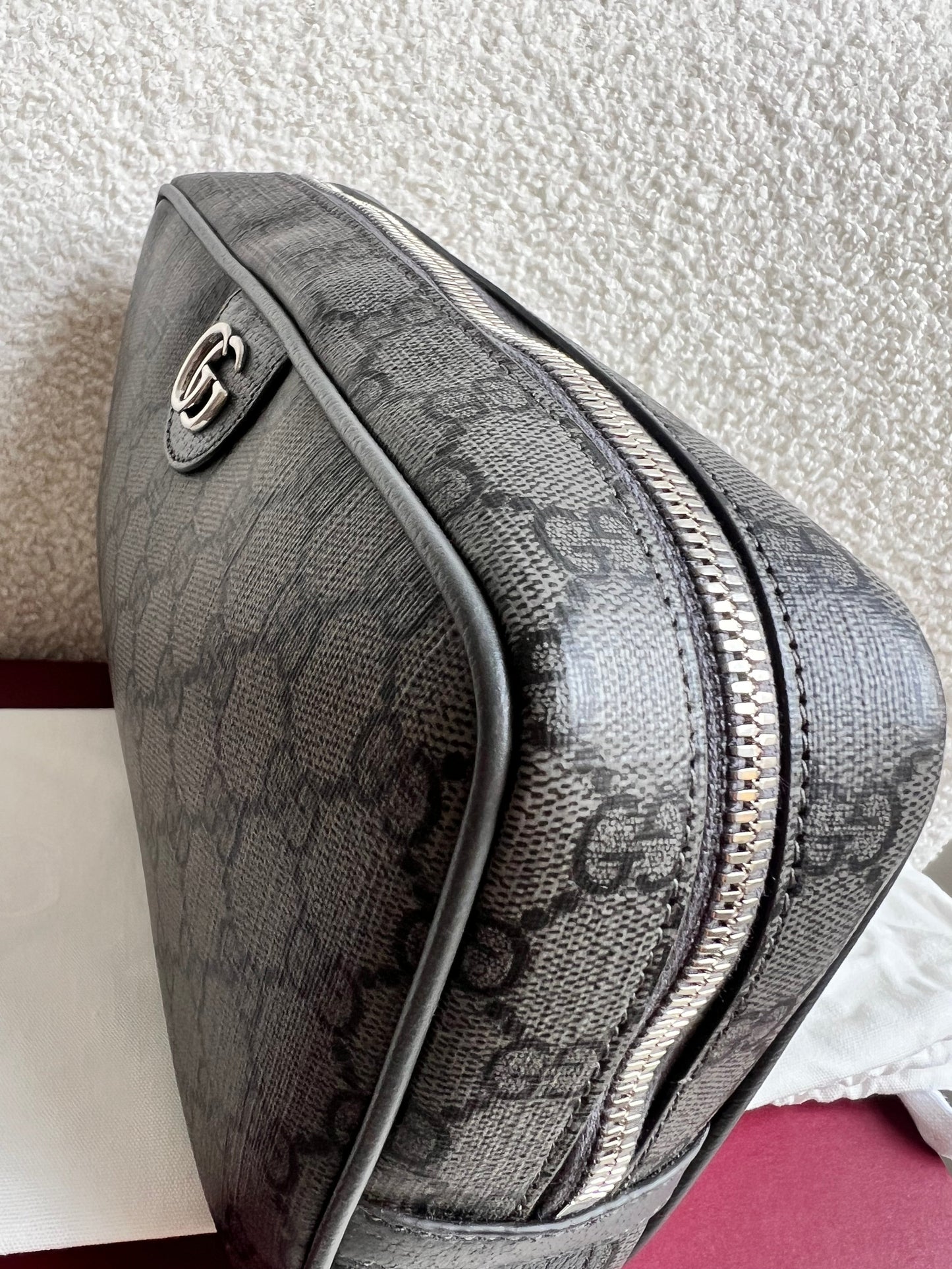 Gucci Grey / Black Supreme Toiletries Bag (RRP £575)