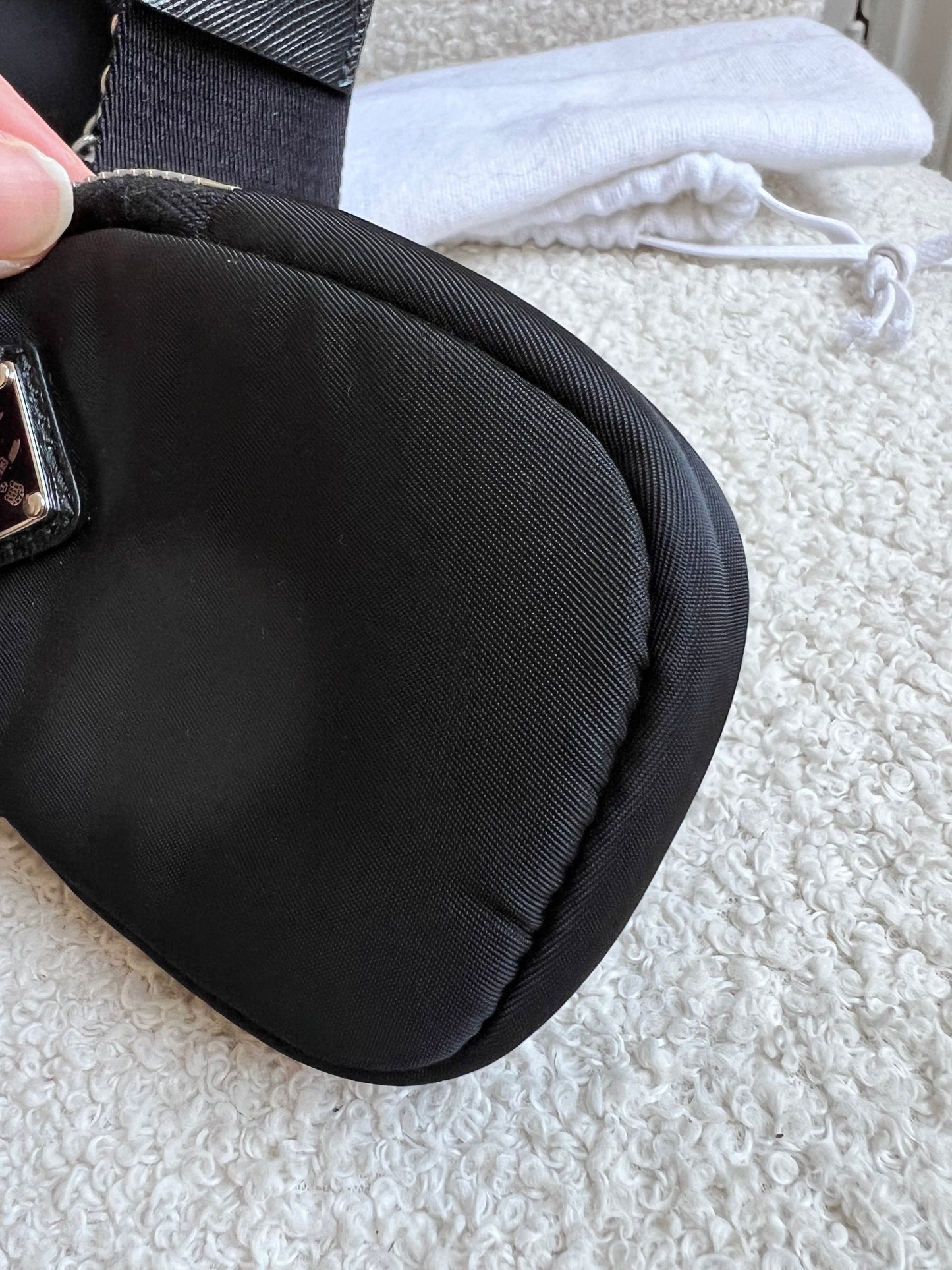 Prada Re-edition Black Nylon Shoulder Bag (RRP £1,500)