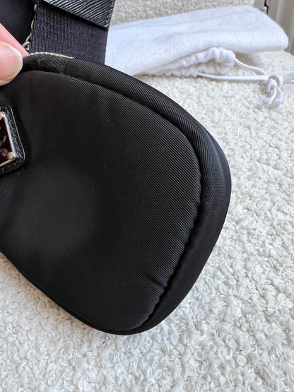 Prada Re-edition Black Nylon Shoulder Bag (RRP £1,500)