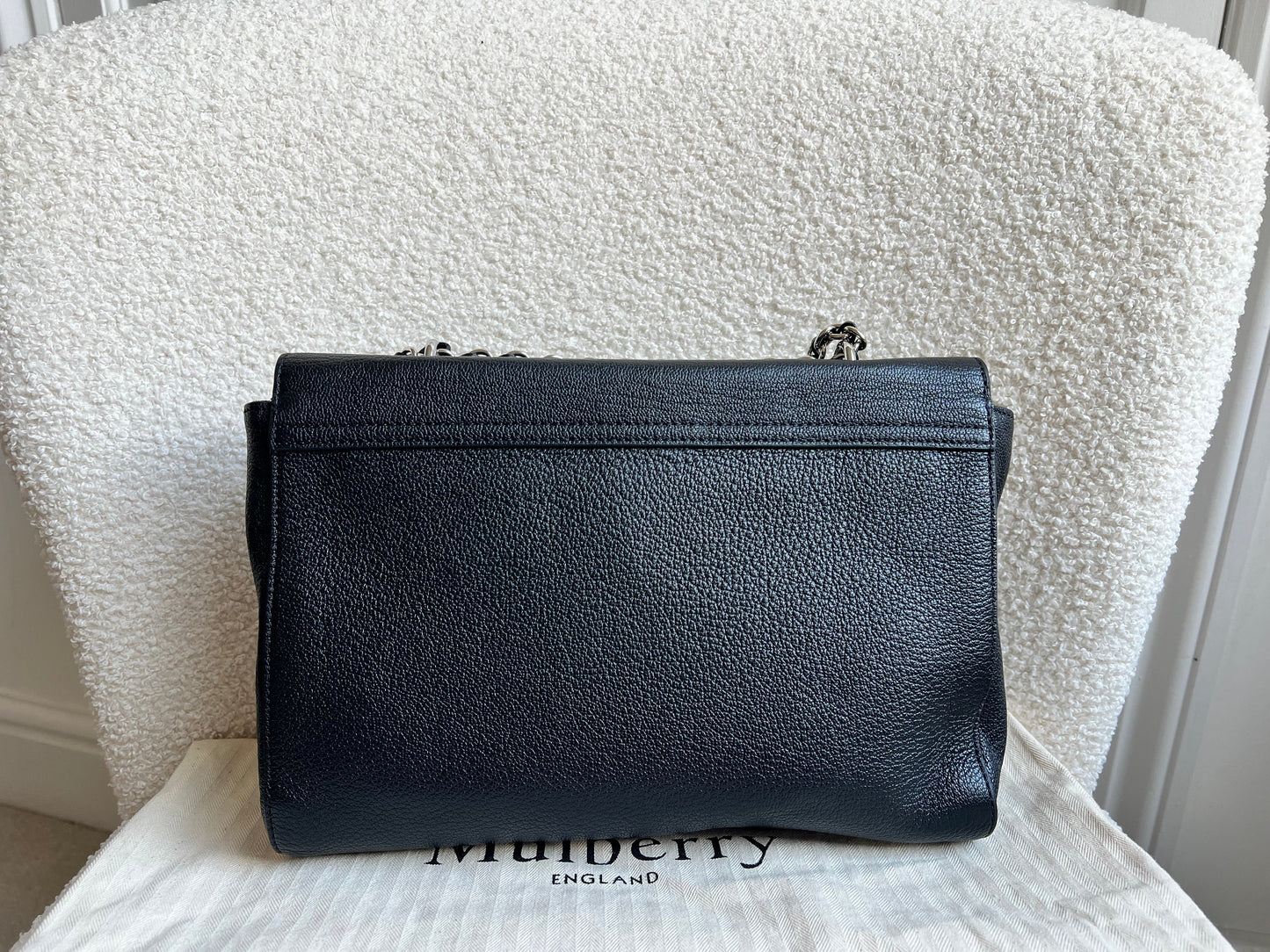 Mulberry Black Medium Lily with Silver Hardware (RRP £1095)
