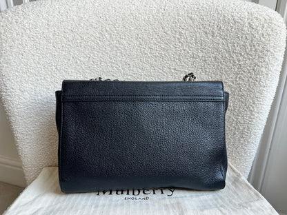 Mulberry Black Medium Lily with Silver Hardware (RRP £1095)