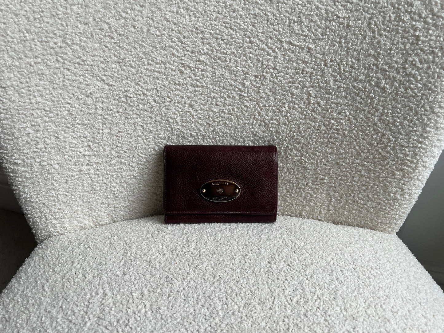 Mulberry Oxblood French Purse (RRP £295)