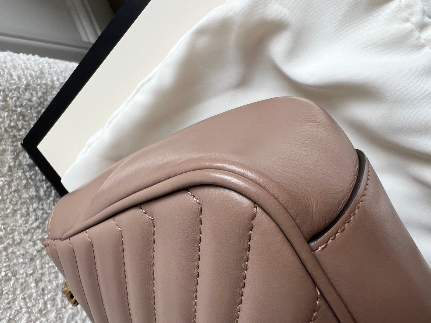 Gucci GG Dusty Pink Marmont Small Shoulder Bag (RRP £2070)