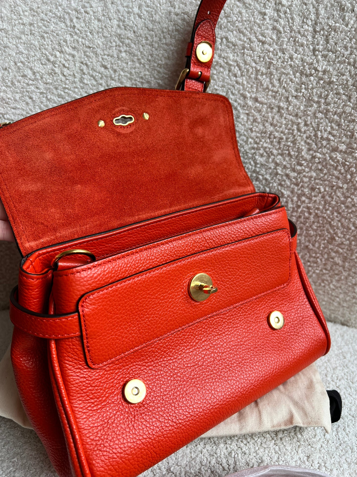 Mulberry Orange Mini Alexa (RRP £995)