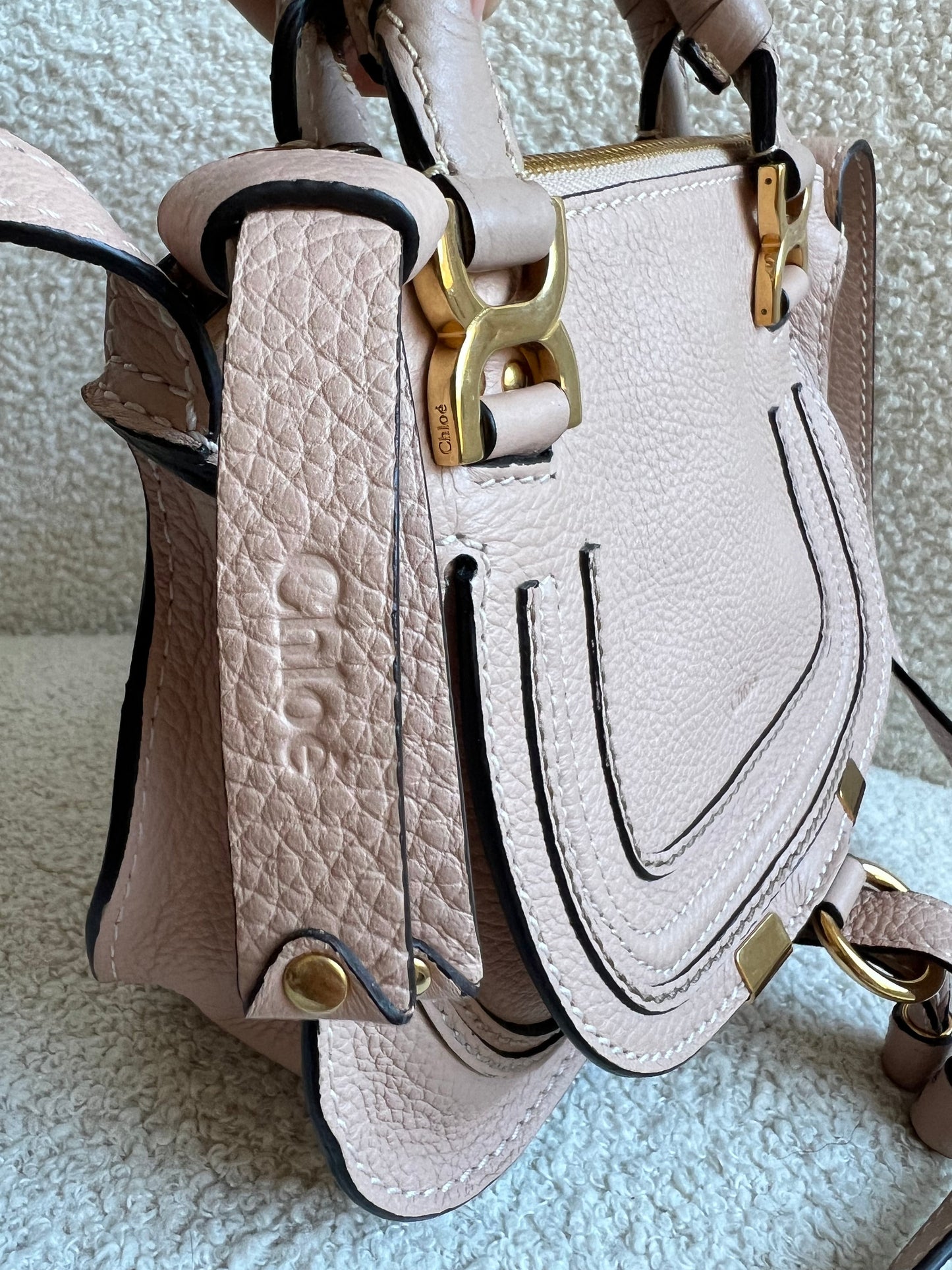 Chloe Softy Pink Mini Marcie Handbag (RRP £1050)