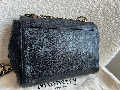 Mulberry Black Regular Lily with Gold Hardware (RRP £995)