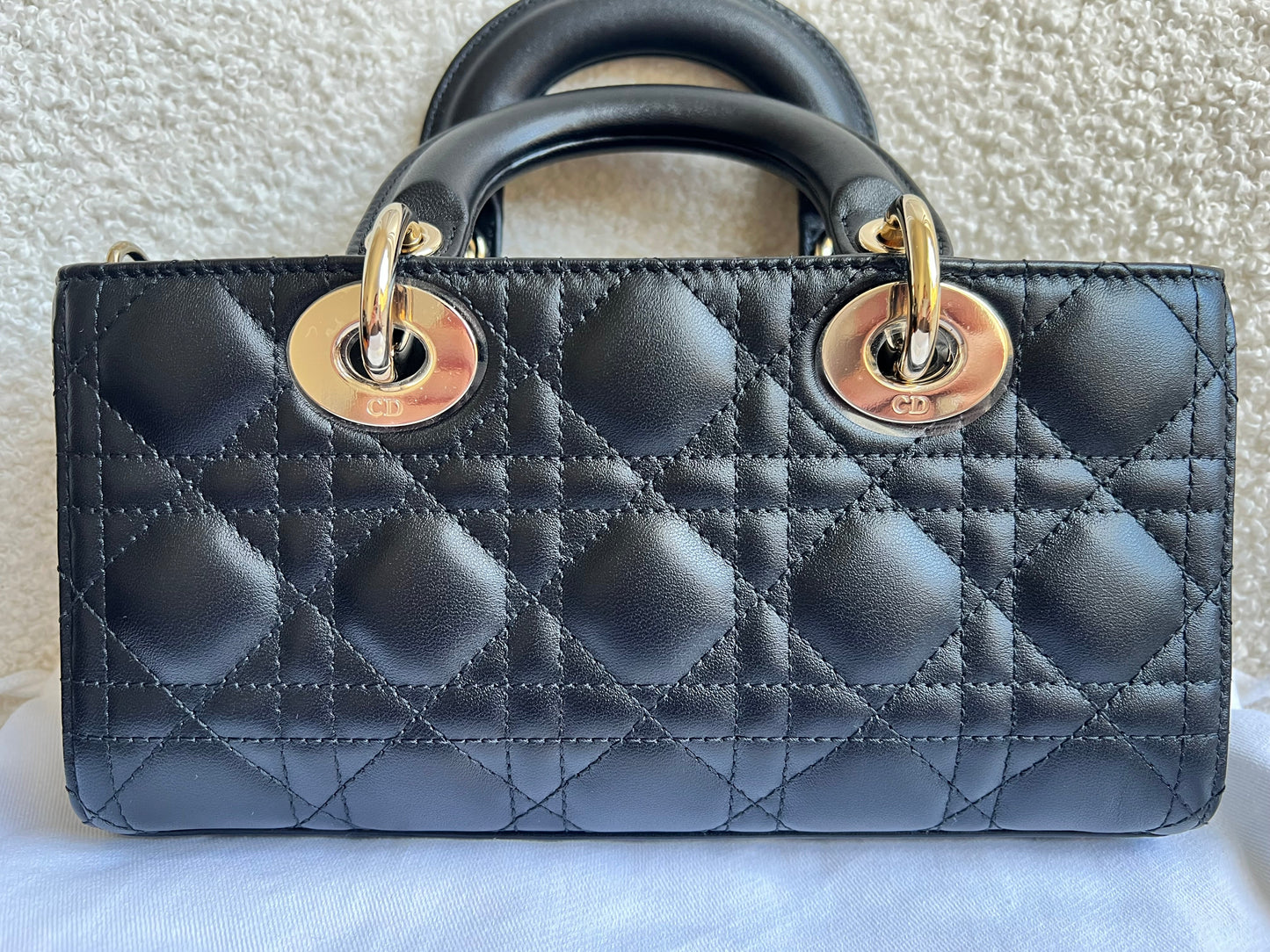 Dior Small Lady D-Joy Bag Black Cannage Lambskin (RRP £3,800)