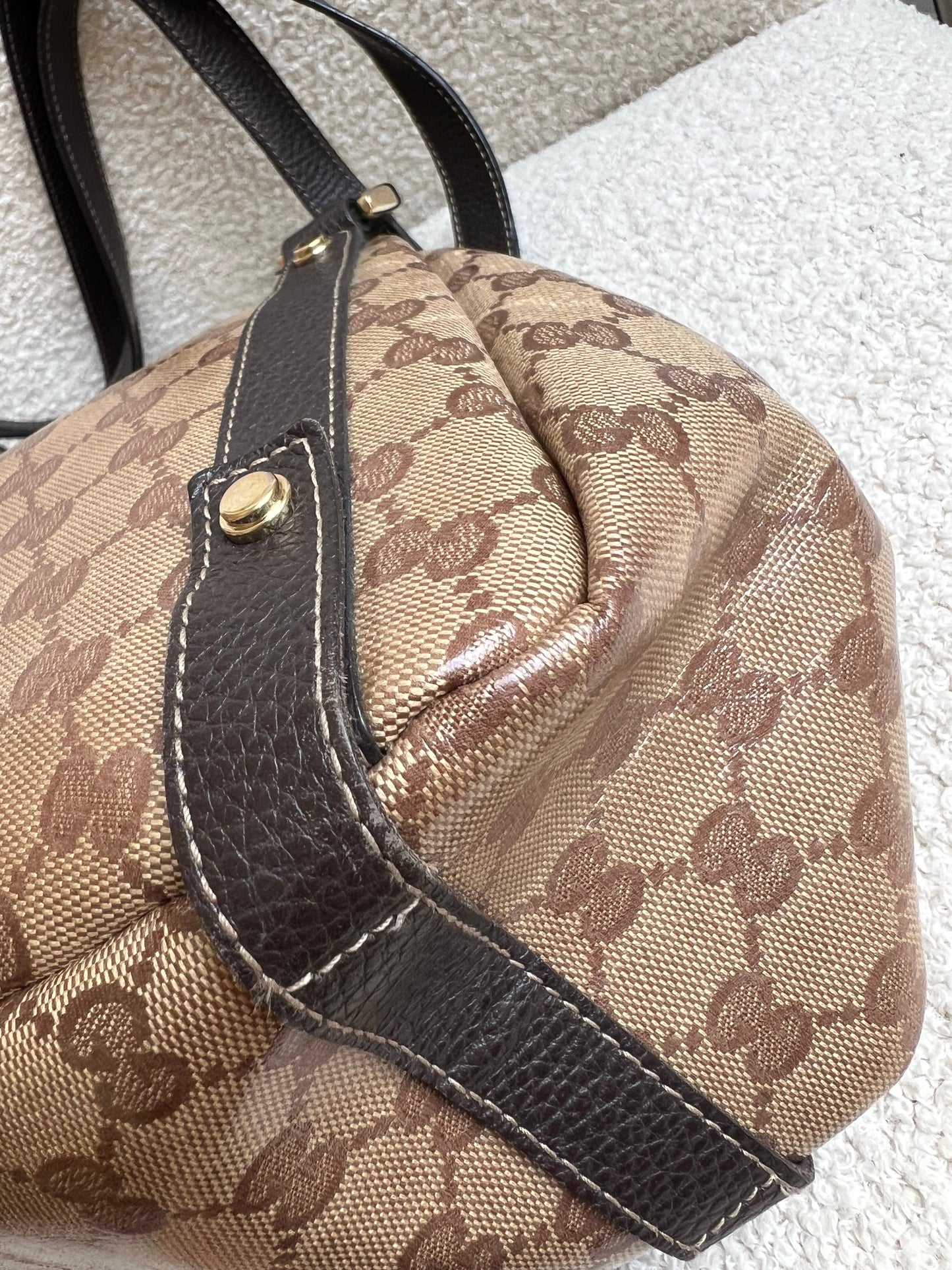 Gucci GG Coated Canvas Abbey Hobo