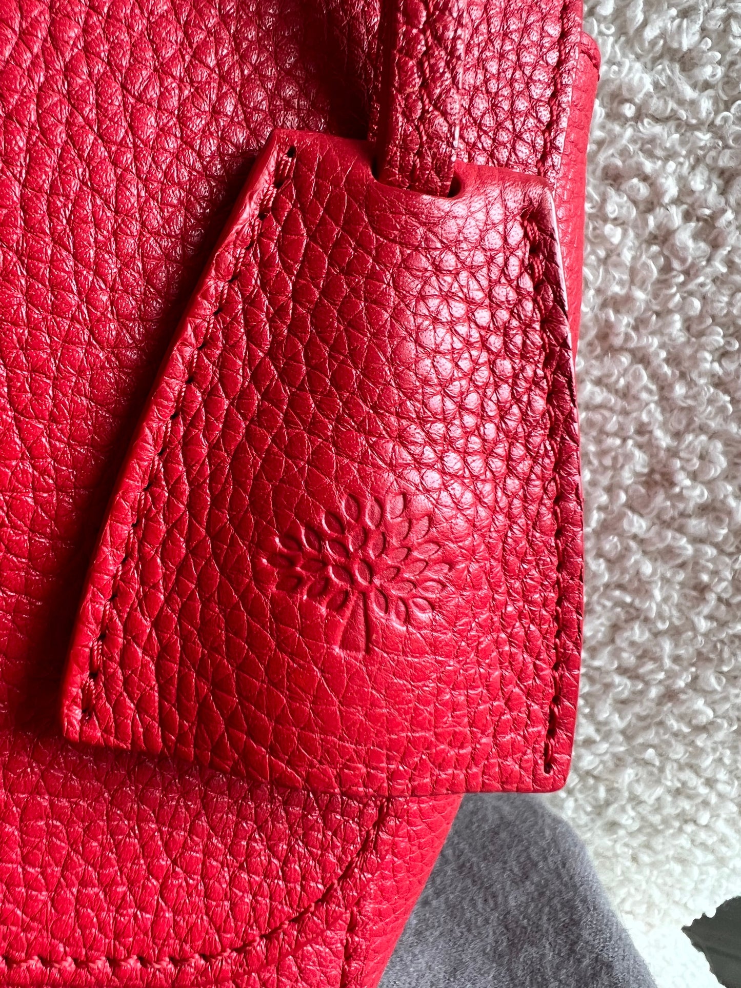 Mulberry Hibiscus Red Regular Lily with Gold Hardware (RRP £995)