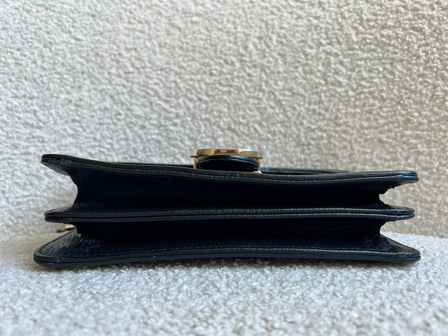 Gucci Interlocking GG Black Small Shoulder Bag