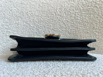 Gucci Interlocking GG Black Small Shoulder Bag