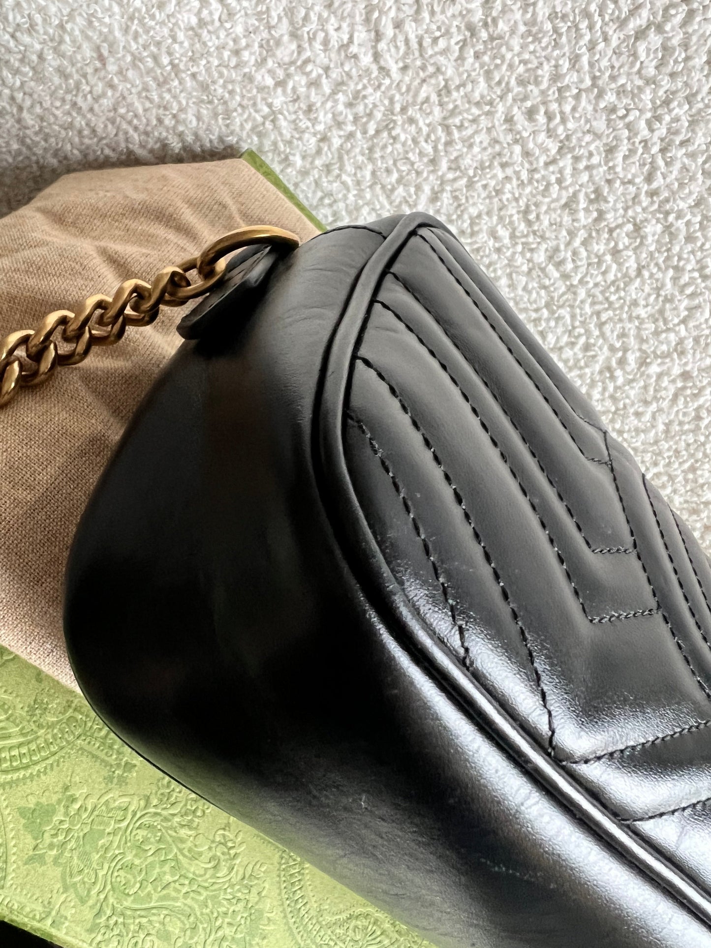 Gucci GG Black Marmont Small Shoulder Bag (RRP £1440)