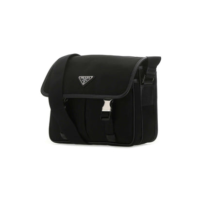 Re-Nylon and Saffiano leather shoulder bag