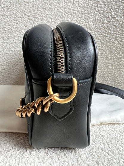 Gucci GG Black Marmont Small Shoulder Bag (RRP £1440)